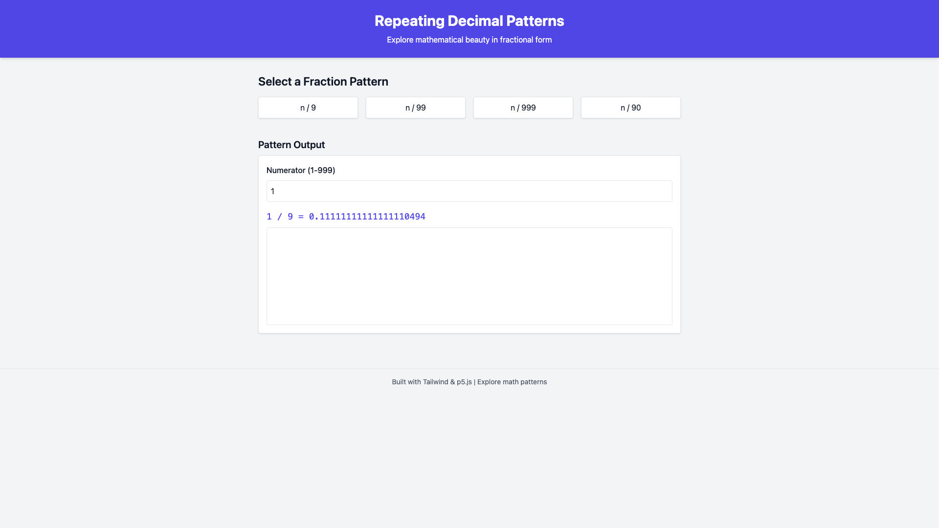 Repeating Decimal Patterns